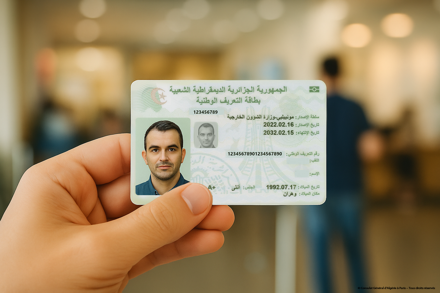 Carte nationale d'identité biométrique